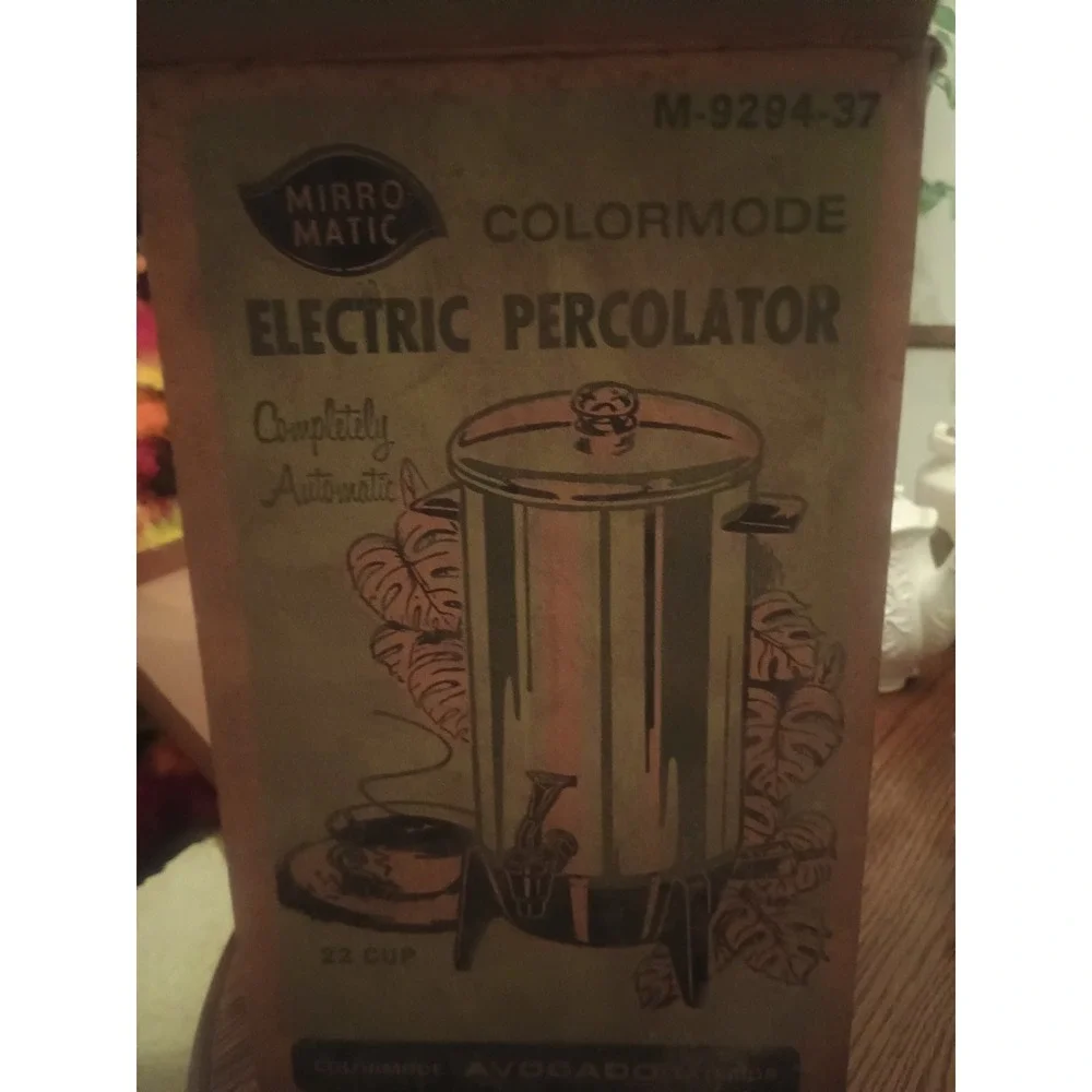 Vintage Micro -Matic Colormode Electric Perculator